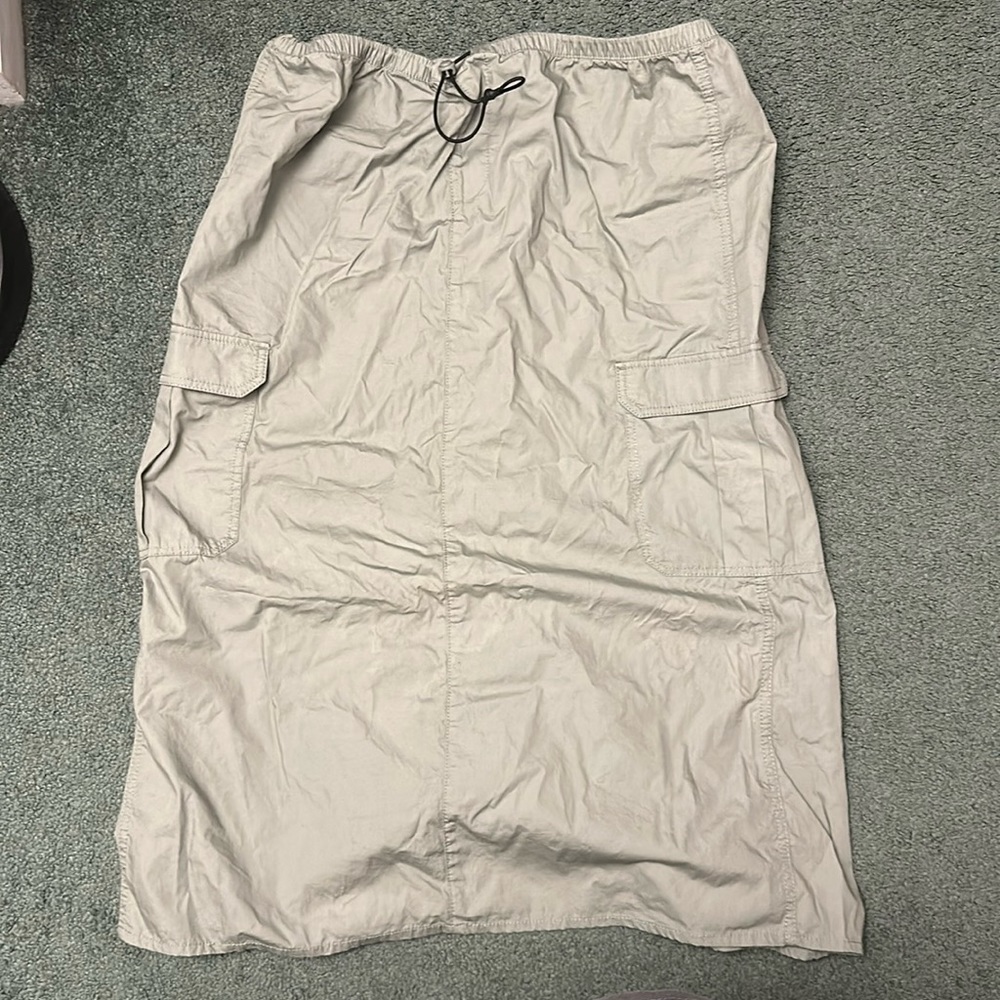 h&m cargo maxi skirt
